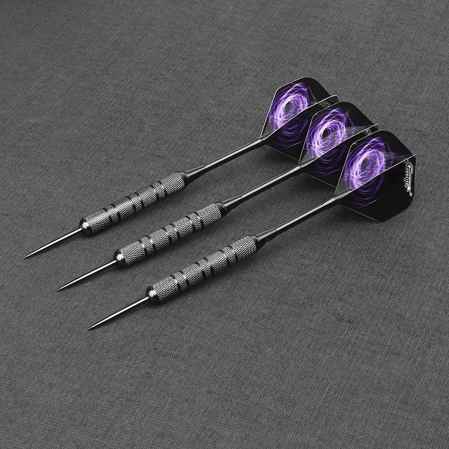 Cyeelife Steel Tip Darts 20/30/34/40G with 16 Flights+Sharpener+Tool+Protectors+12 Aluminium Shafts with Rubber Rings for 4 Beginners Home Darts