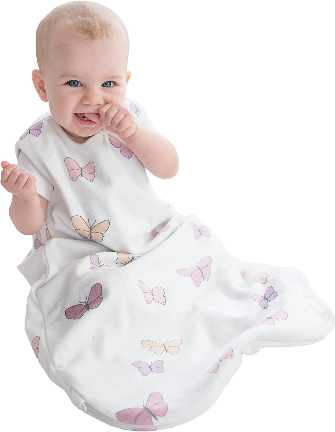 Baby Sleep Bag 4 Season Basic Merino Wool Infant Sleeping Bag 0-6 Months Butterfly