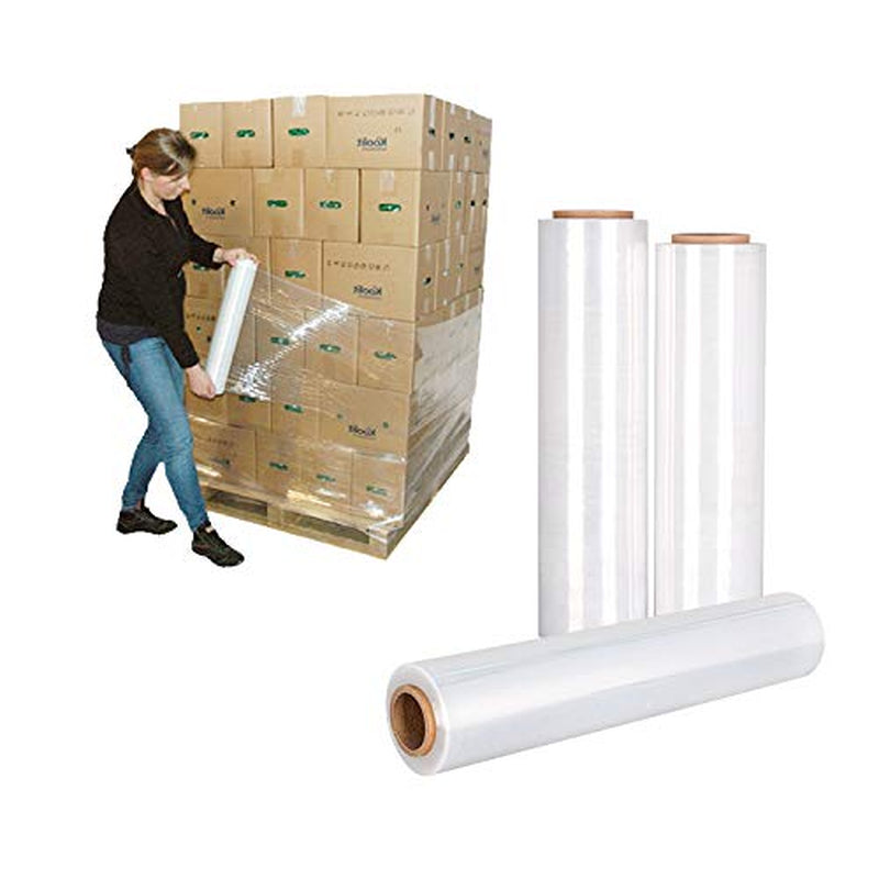 2 X Clear Heavy Duty Strong Rolls Pallet Shrink Wrap Packaging Cling Film (400Mm X 250M)