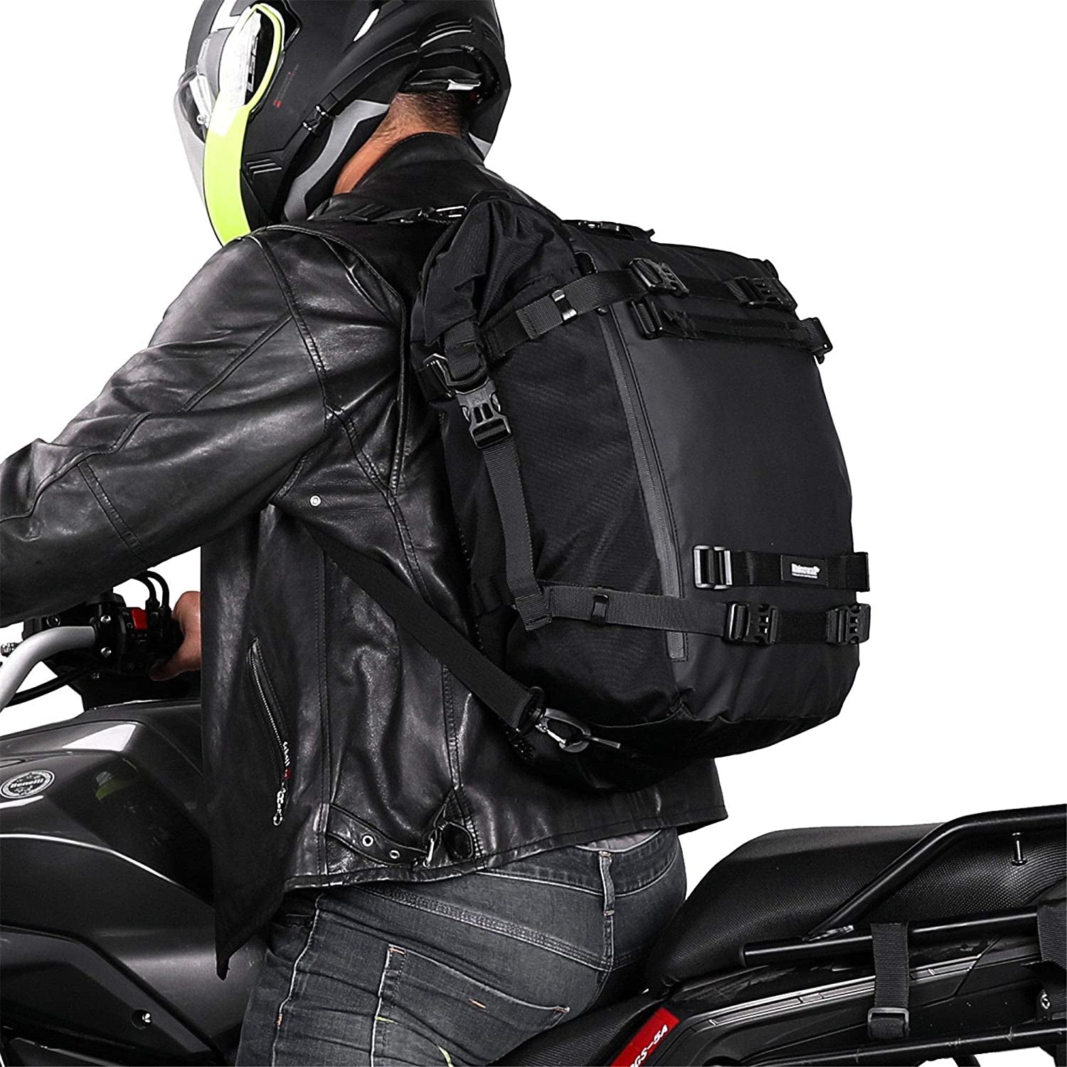 Waterproof Motorcycle Dry Duffel Bag 10L/20L/30L Motorbike Saddle Pannier Bags Roll-Top Outdoor Drypack Travel Luggage Tail Pack