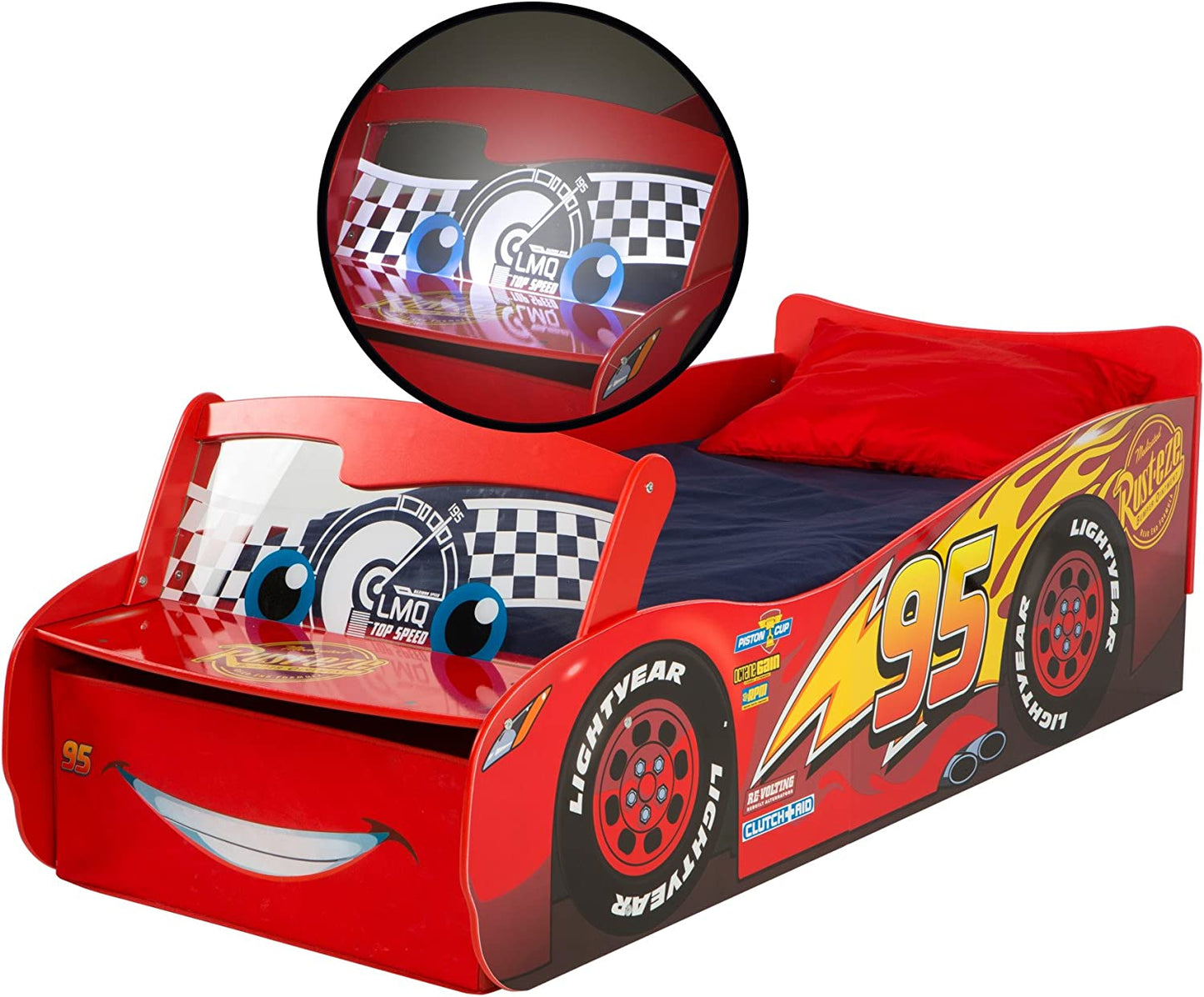 Cars 3 Lightning Mcqueen Toddler Bed by Hellohome