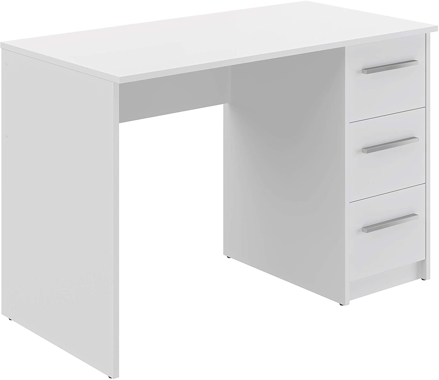 Amazon Brand -  Idro Computer Desk with 3 Drawers, Home Office Table, 56 X 110 X 73.5Cm, White