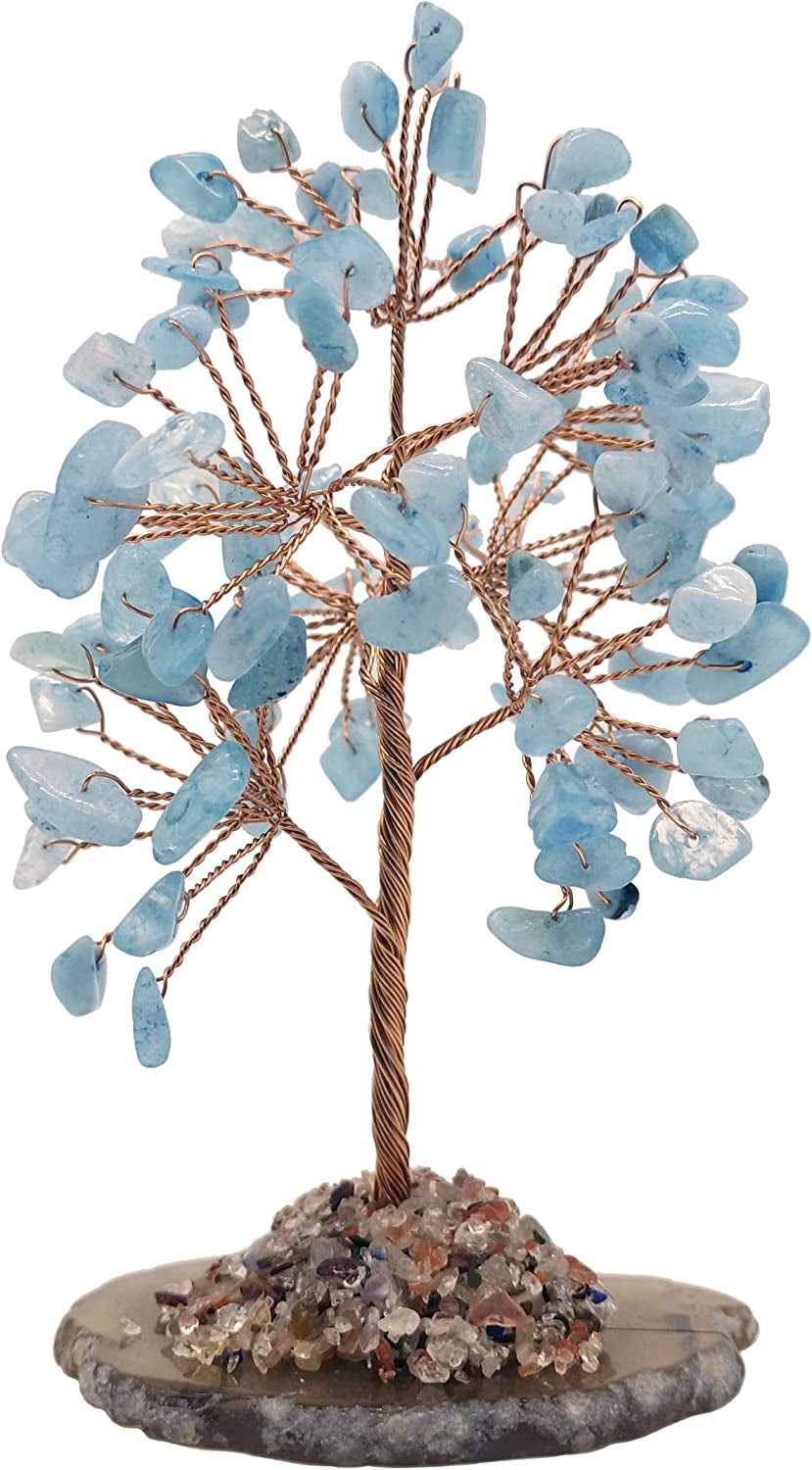 Healing Crystals Tree / Bonsai Tree for Home Decor, Room Decor and Office Desk, Spiritual Gifts for Energy Healing, Good Luck Gifts for Wealth & Prosperity, and Decorative Home Accessories