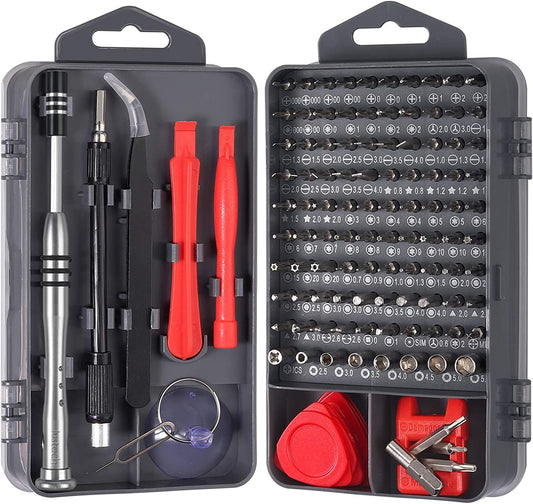 122 in 1 Screwdriver Set,Precision Screwdriver Repair Tool Kit Magnetic Small Screwdriver Kit Professional Removable Tool for Mobilephone Computer/Tablet/Game Console/Electronic Etc