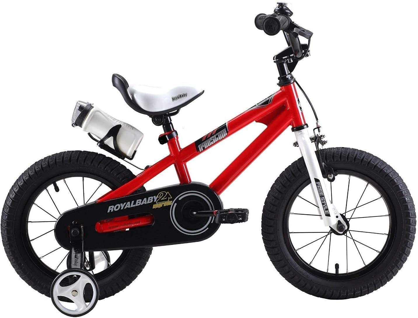 Freestyle Boy’S Girl’S Kids Children Child Bike Bicycle 6 Colours, 12”, 14”, 16”, 18” with Stabilisers, Water Bottle and Holder.