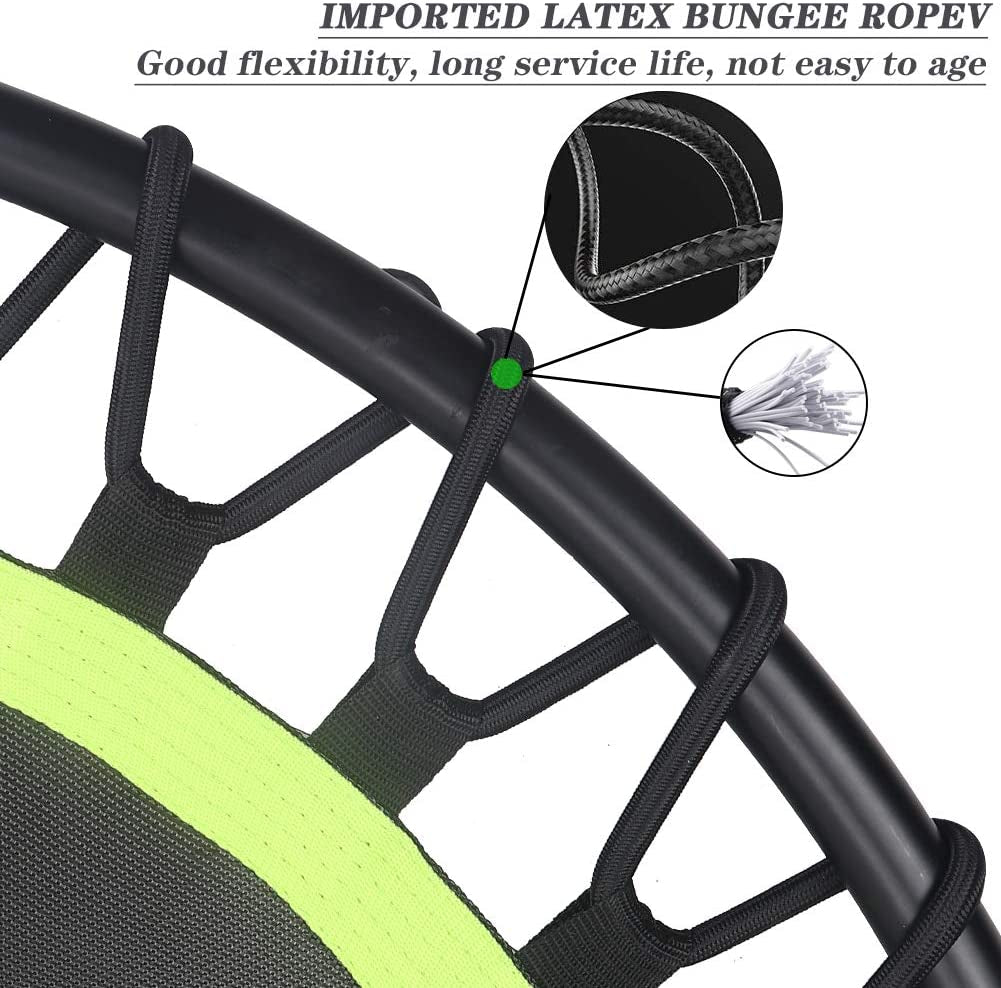 Foldable Fitness Trampoline 40" Fitness Rebounder for Indoor, Garden, Mini Portable Mini Trampoline, Indoor/Outdoor for Adult Jump Sports , Max Load 330Lbs