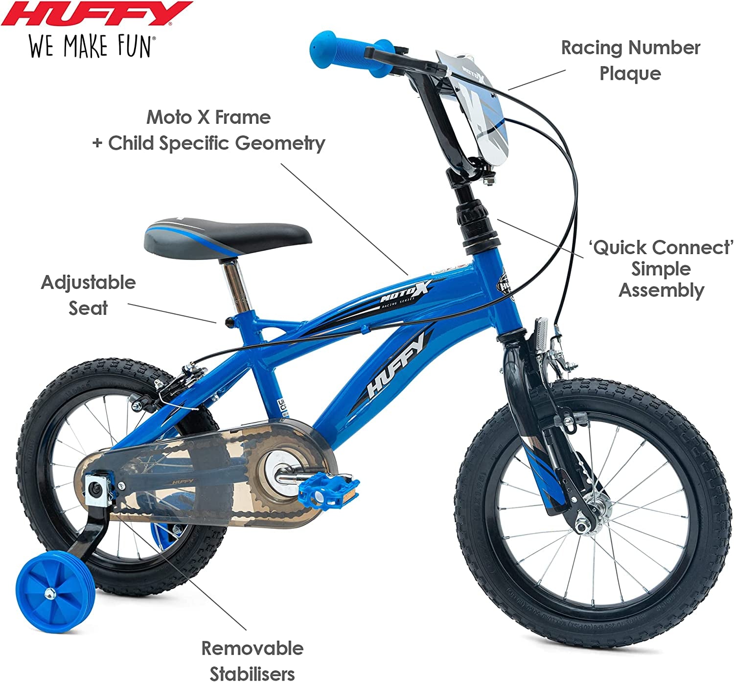 Moto X Boys Bike 12 14 16 18 Inch Wheels Multiple Colours with