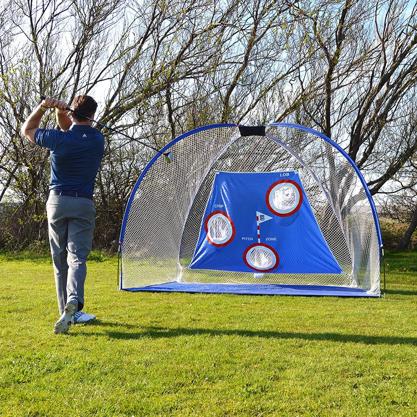 Pro Size Driving Net with Carry Bag - Height 214Cm/7Ft - Width 305Cm/10Ft - Depth 153Cm/5Ft