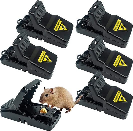 - Reusable Mouse Trap, 6 Pack Mouse Traps for Indoors and Outdoors That Kill Instantly, Quick, Effective and Highly Sensitive Rodent Catcher
