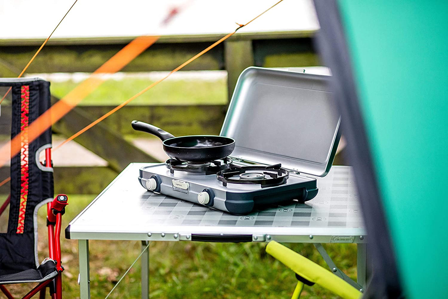 , Portable Two Burner Gas Cooker, Outdoor Grill