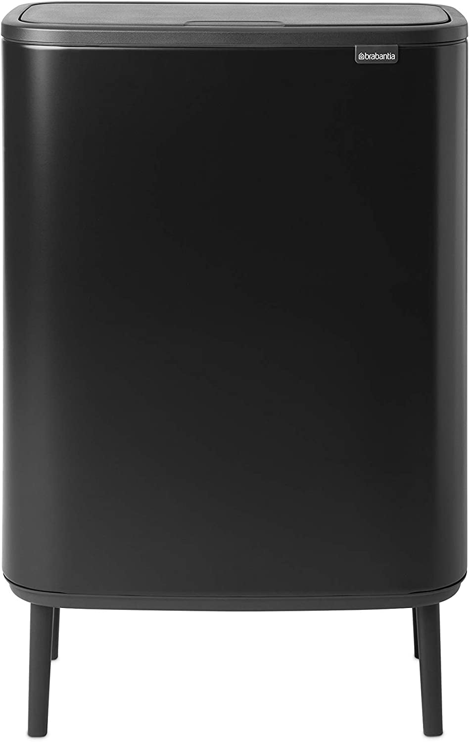 Bo Touch Bin Hi - 2 X 30 Litre Inner Buckets (Matt Black) Waste/Recycling Kitchen Bin