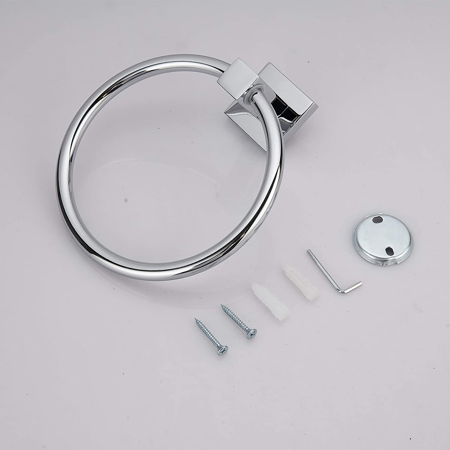 BGL Towel Ring Minimalist Wall-Mounted with Chrome Plated for Bathroom