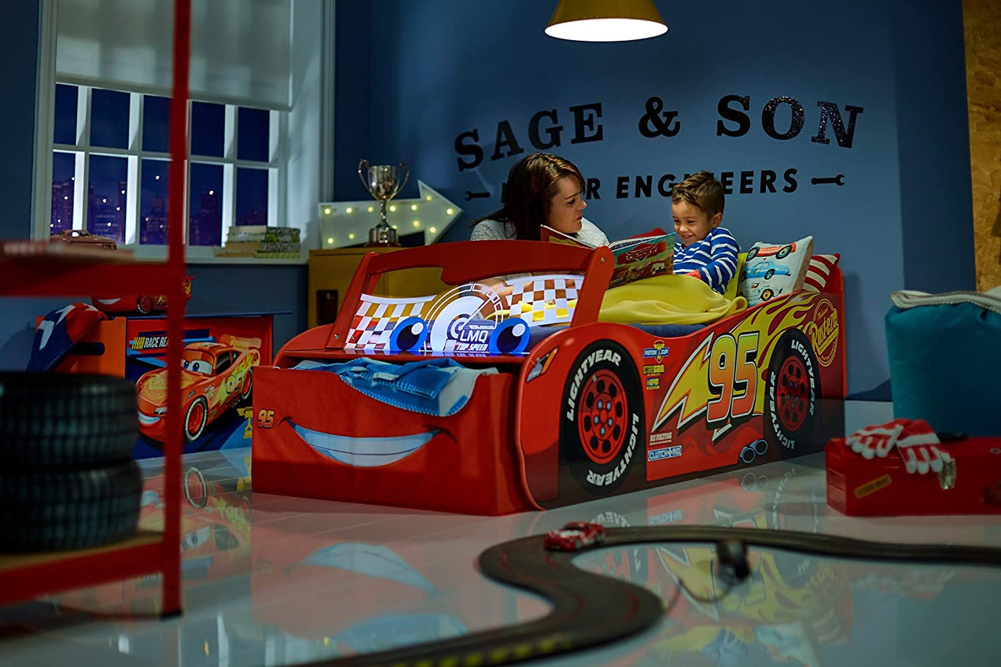 Cars 3 Lightning Mcqueen Toddler Bed by Hellohome