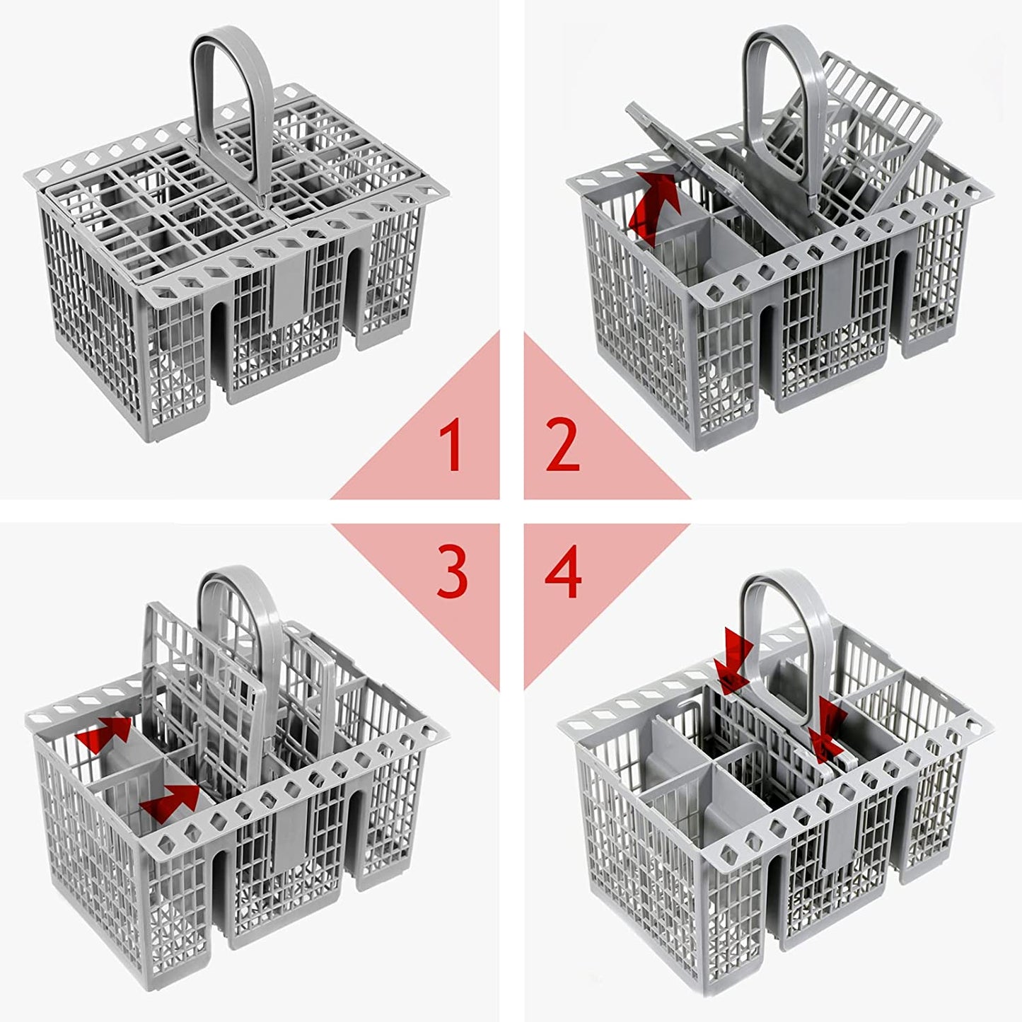 Cutlery Cage Basket for Hotpoint Dishwasher (Detachable Handle)