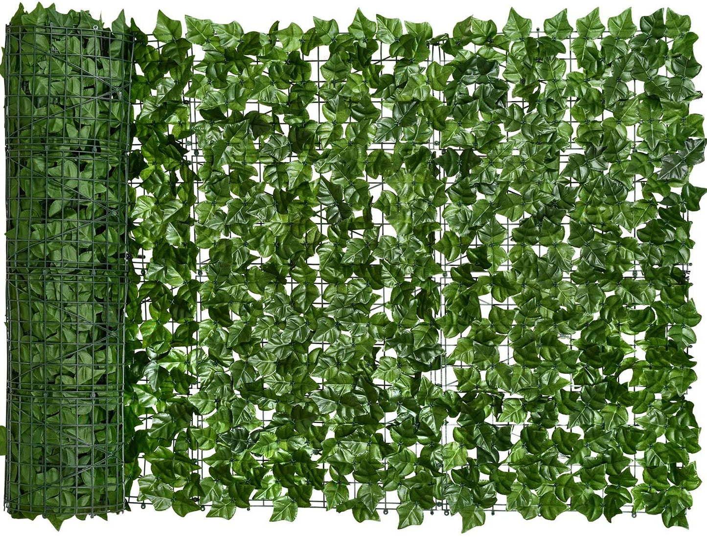 Artificial Ivy Privacy Fence Screen, Artificial Hedges Fence and Faux Ivy Vine Leaf Decoration for Outdoor Decor, Garden (1.5 X 2.5 Meter)
