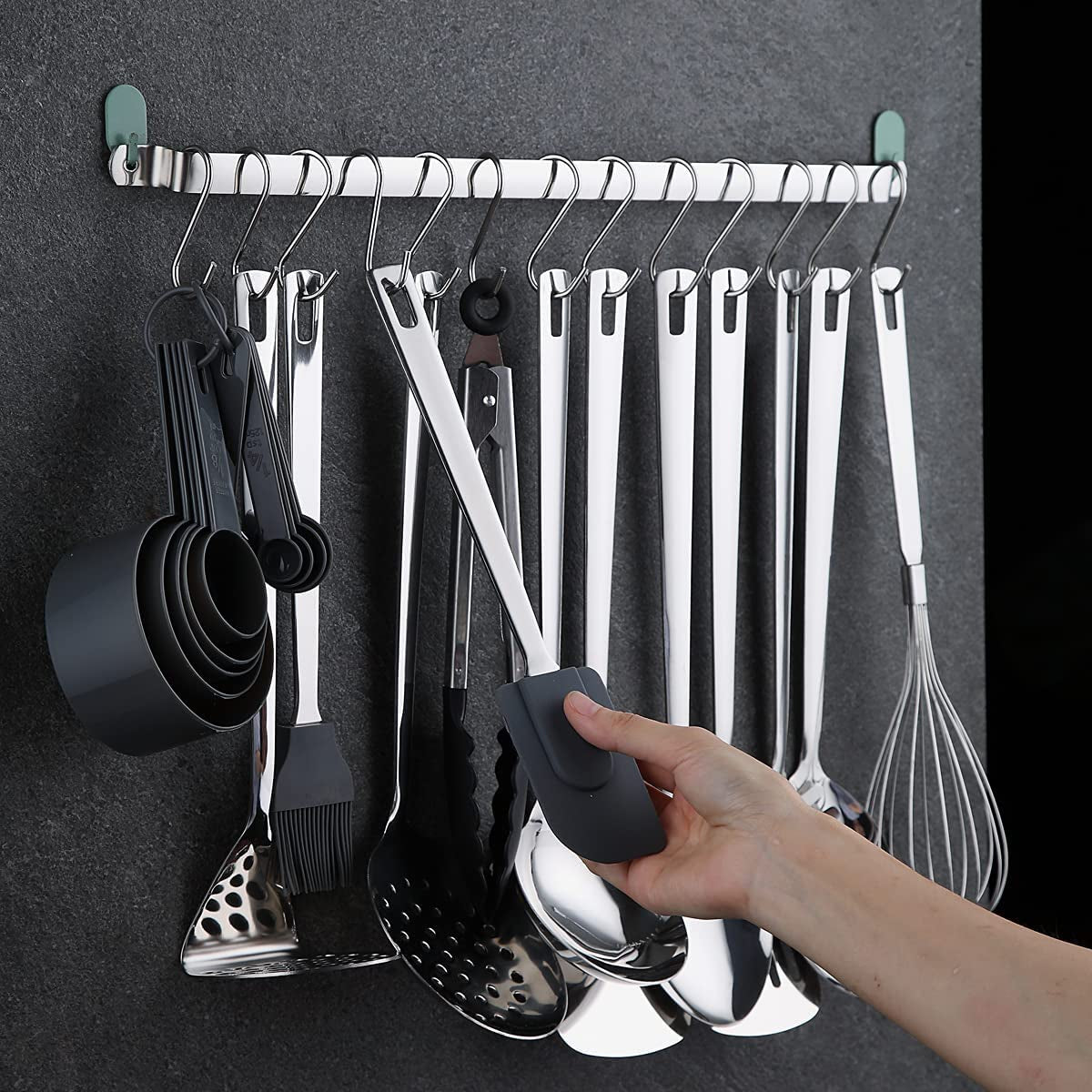 Stainless Steel Cooking Utensils Set,37 Pieces Kitchen Utensils