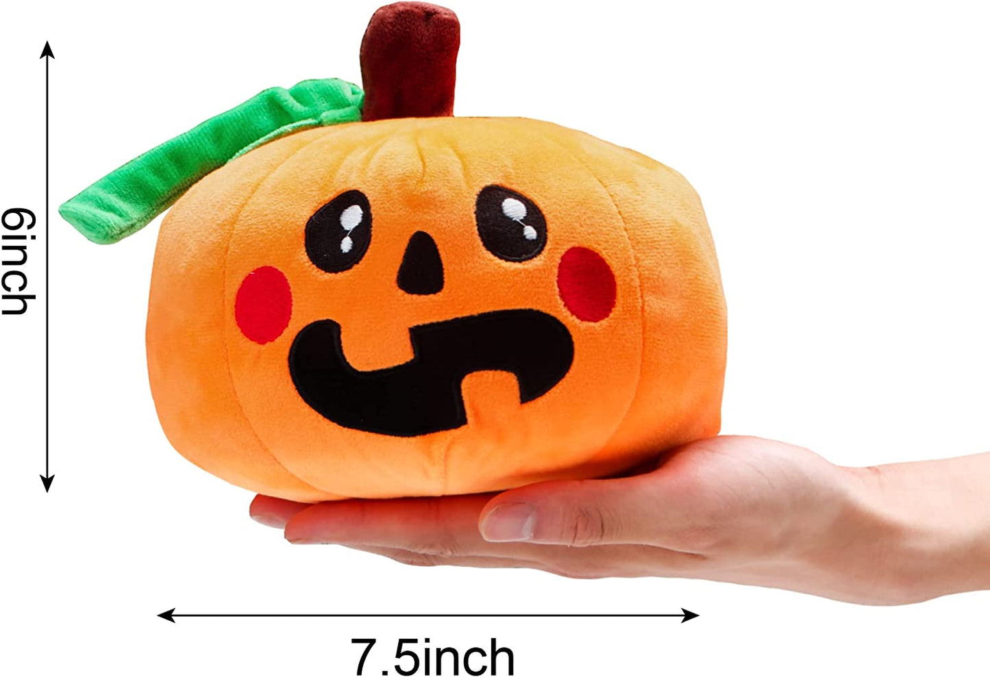 Halloween Stuffed Plush Toys Set, 3 Pack Halloween Stuffed Plush Dolls(Ghost, Pumpkin & Bat), Best Gift Suitable for Party Favors, Exchange, Carnival Game Prizes