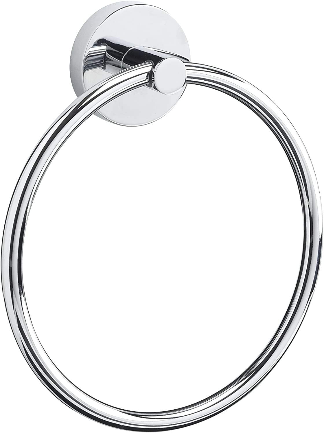 JXFSSY Stainless Steel Towel Ring - Bath Towel Holder Hand Towel Ring 6.29 In/16 Cm, Hanging Towel Hanger Bathroom Accessories Contemporary Hotel Square Style Wall Mount (Classic)