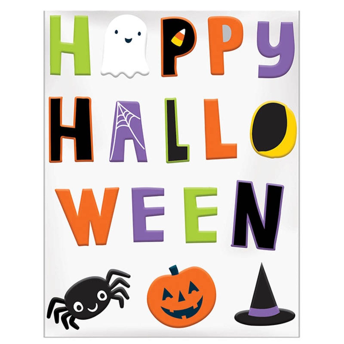 Hallo-Ween Friends Window Gel Clings