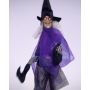 Animated Witch on a Broom - 90cm