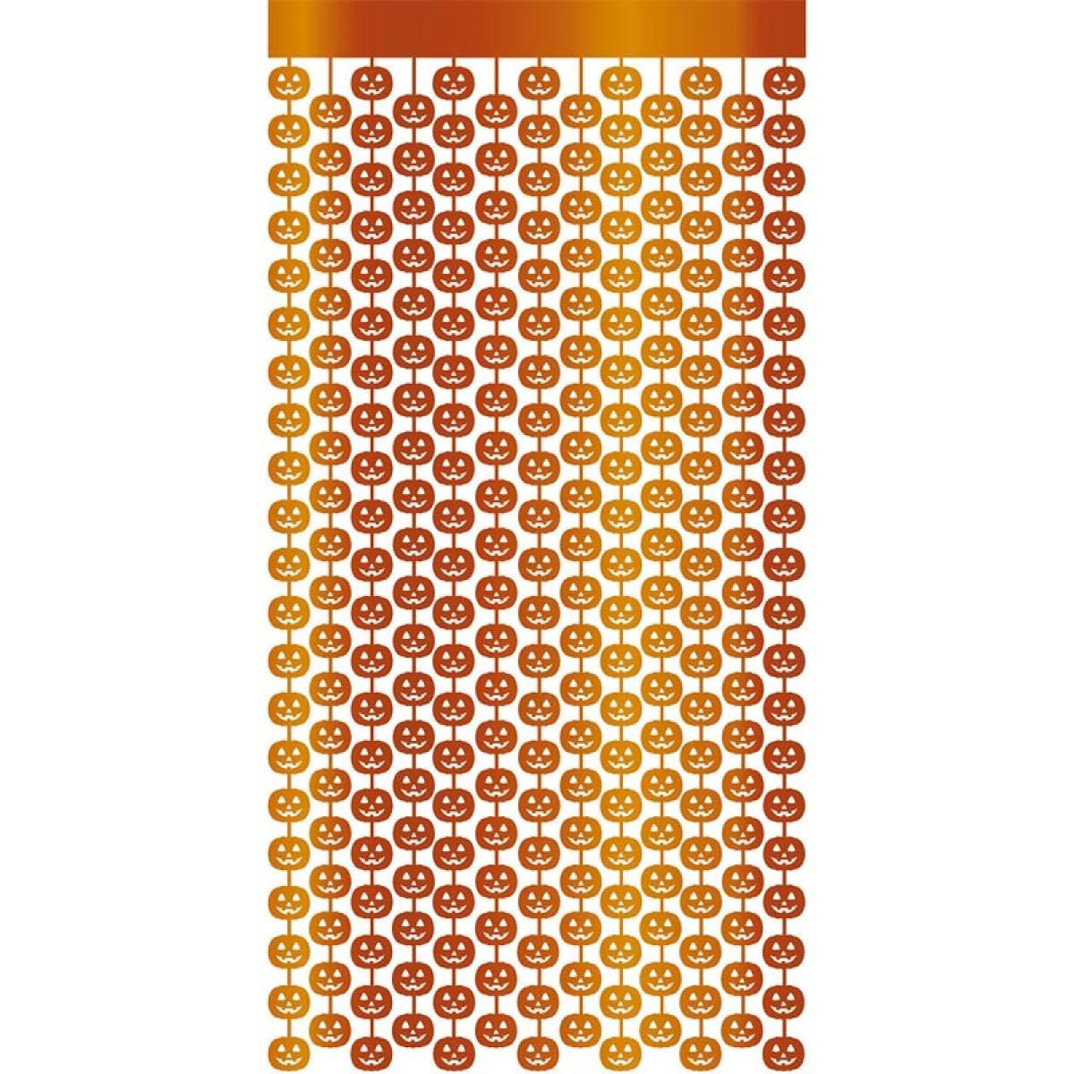 Metallic Pumpkin Door Curtain